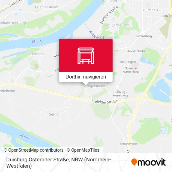 Duisburg Osteroder Straße Karte