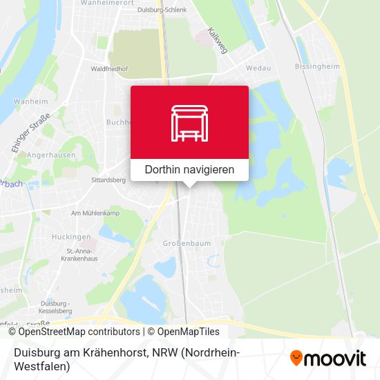 Duisburg am Krähenhorst Karte