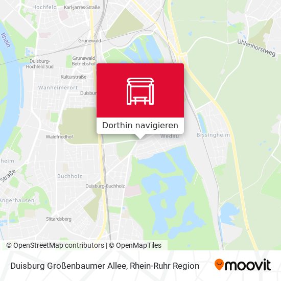 Duisburg Großenbaumer Allee Karte