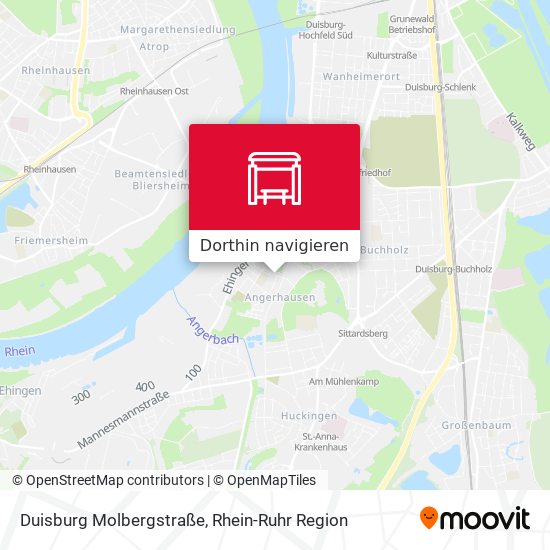 Duisburg Molbergstraße Karte