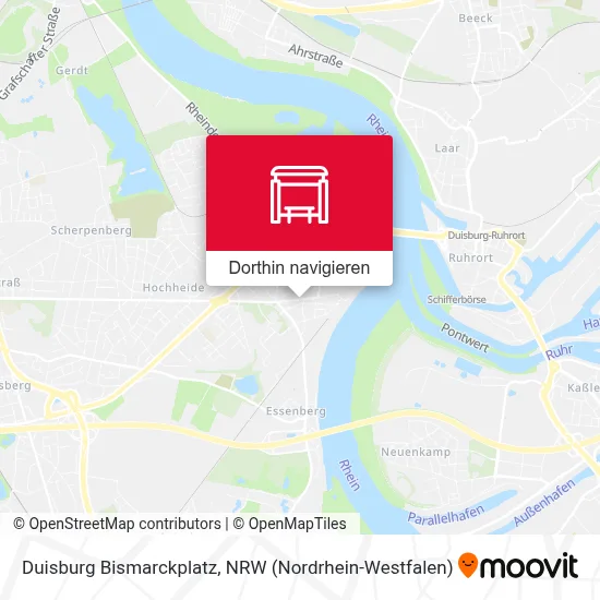 Duisburg Bismarckplatz Karte