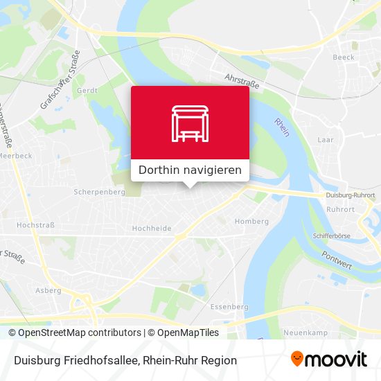 Duisburg Friedhofsallee Karte