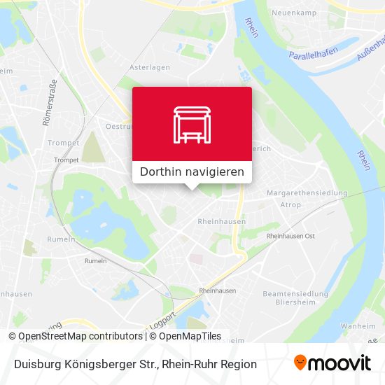 Duisburg Königsberger Str. Karte