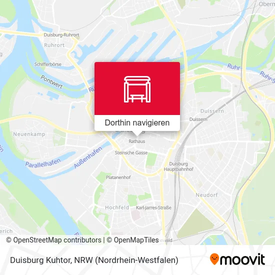 Duisburg Kuhtor Karte