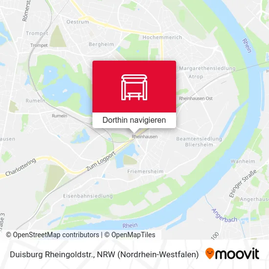Duisburg Rheingoldstr. Karte