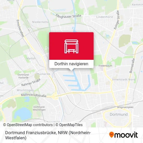 Dortmund Franziusbrücke Karte