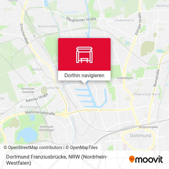 Dortmund Franziusbrücke Karte