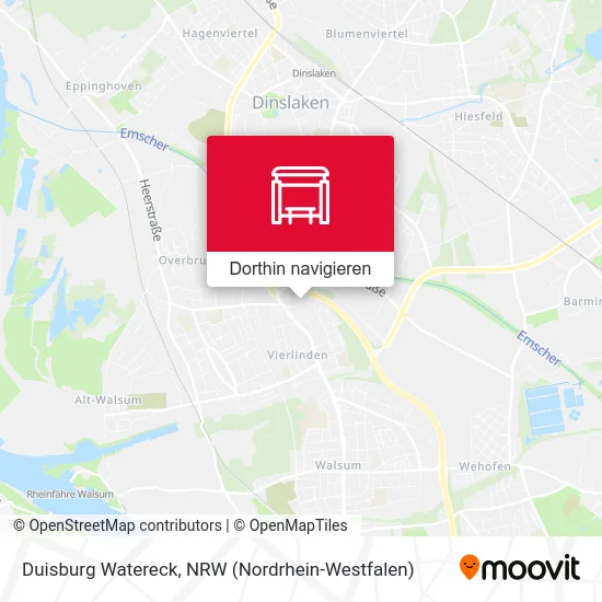 Duisburg Watereck Karte