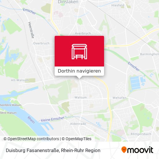 Duisburg Fasanenstraße Karte