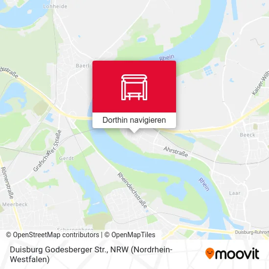 Duisburg Godesberger Str. Karte