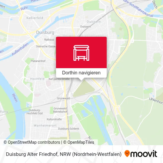 Duisburg Alter Friedhof Karte