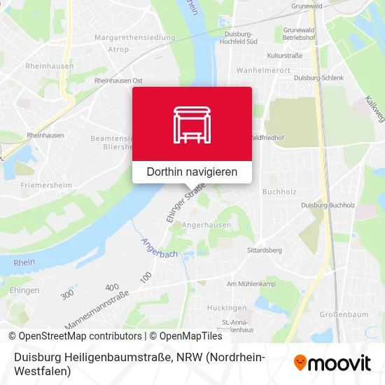 Duisburg Heiligenbaumstraße Karte