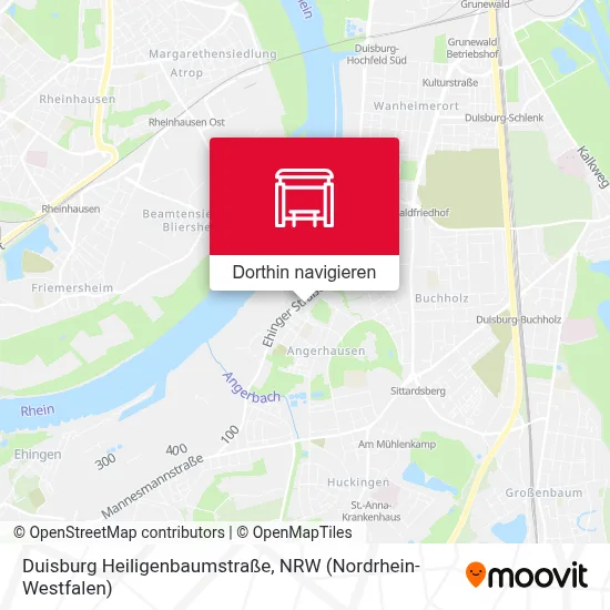 Duisburg Heiligenbaumstraße Karte