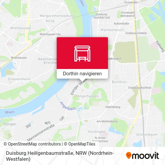 Duisburg Heiligenbaumstraße Karte