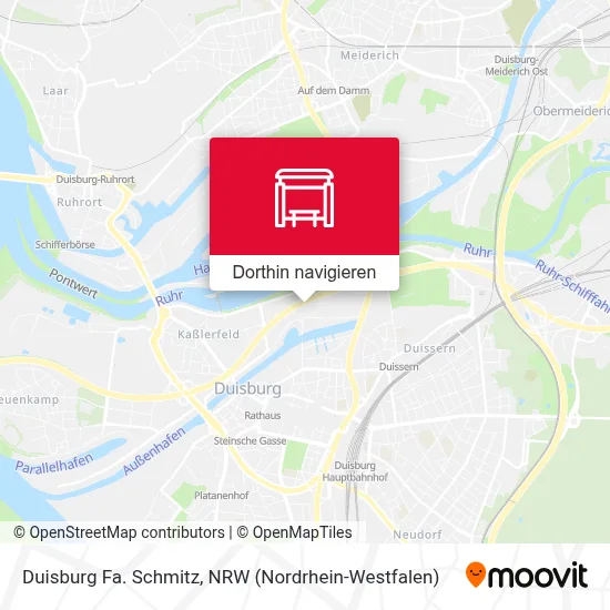 Duisburg Fa. Schmitz Karte