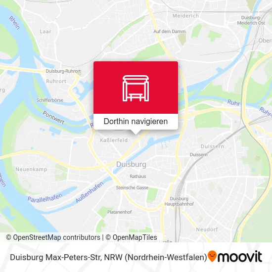 Duisburg Max-Peters-Str Karte