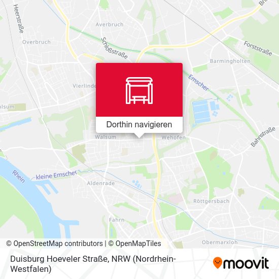 Duisburg Hoeveler Straße Karte