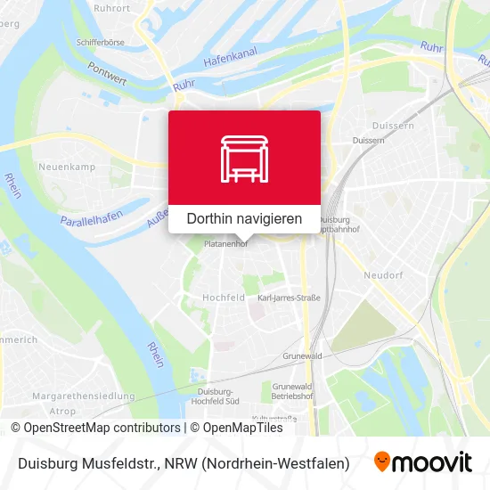 Duisburg Musfeldstr. Karte