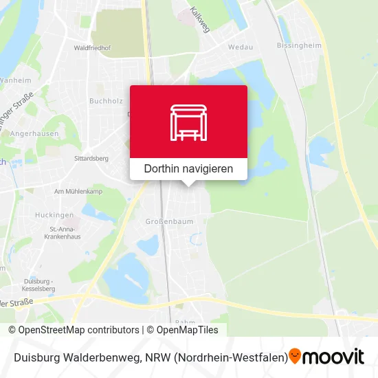 Duisburg Walderbenweg Karte