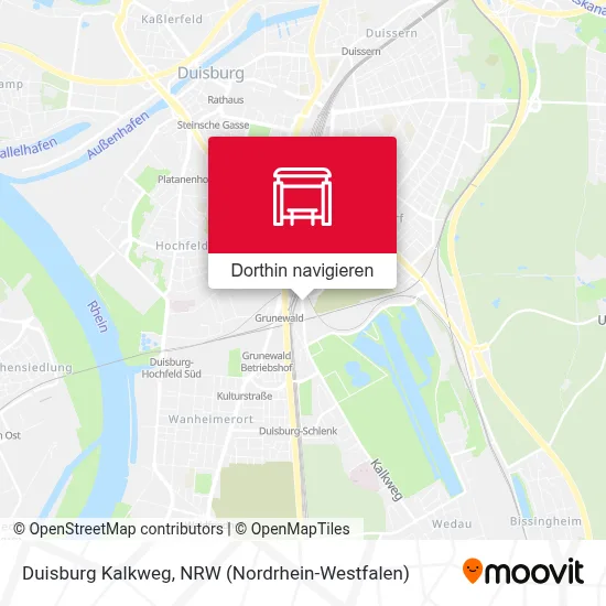 Duisburg Kalkweg Karte
