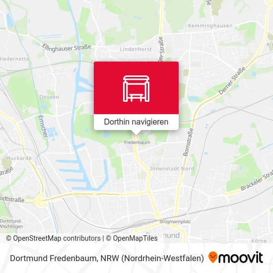 Dortmund Fredenbaum Karte