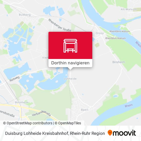 Duisburg Lohheide Kreisbahnhof Karte