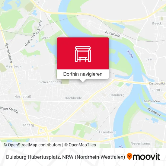 Duisburg Hubertusplatz Karte