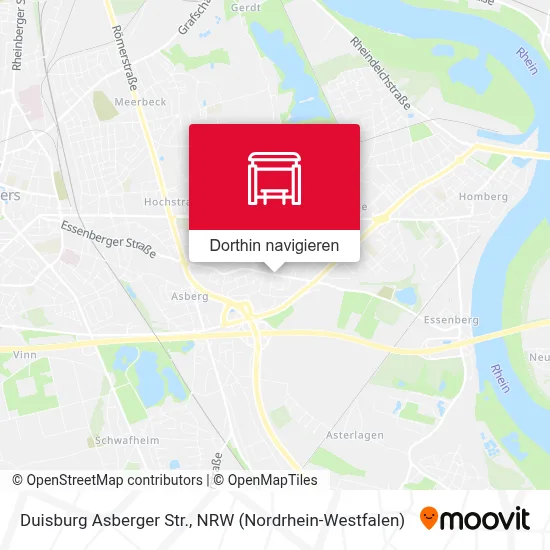 Duisburg Asberger Str. Karte