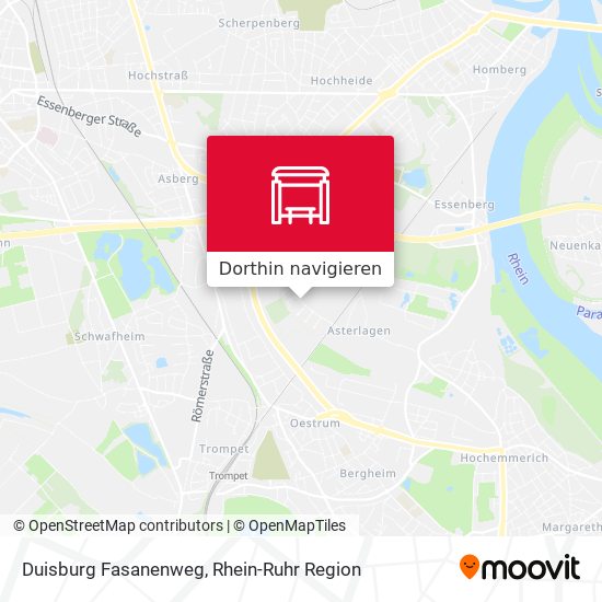Duisburg Fasanenweg Karte