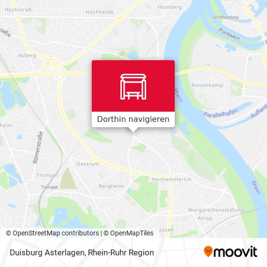 Duisburg Asterlagen Karte