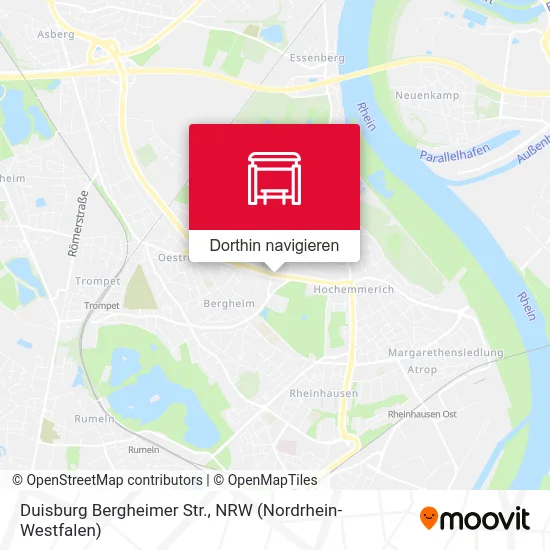 Duisburg Bergheimer Str. Karte