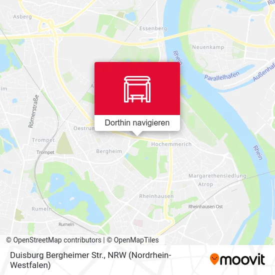 Duisburg Bergheimer Str. Karte