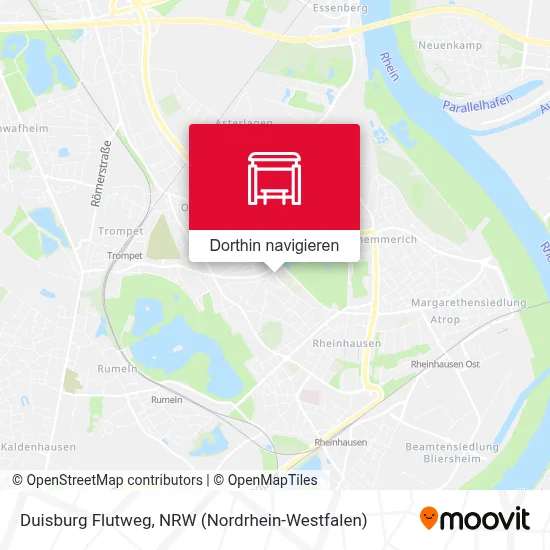 Duisburg Flutweg Karte