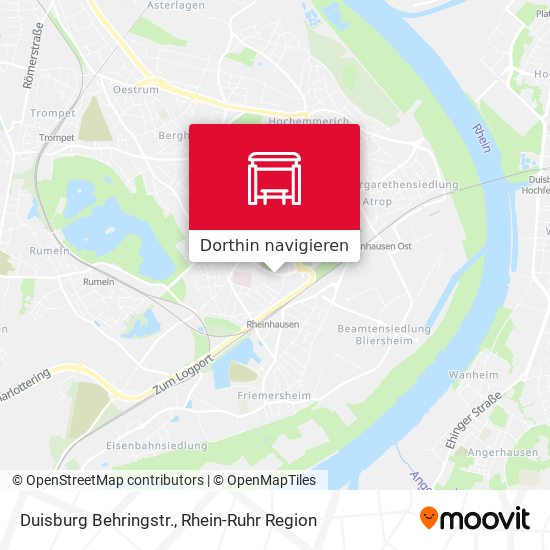Duisburg Behringstr. Karte