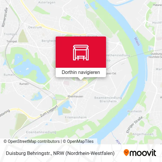 Duisburg Behringstr. Karte