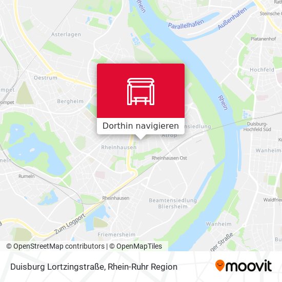 Duisburg Lortzingstraße Karte