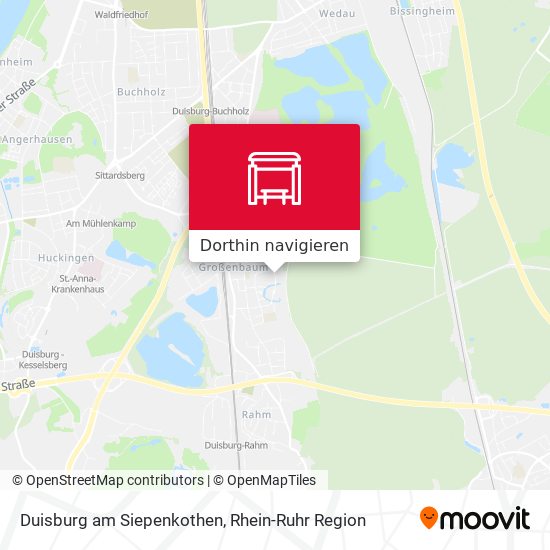 Duisburg am Siepenkothen Karte