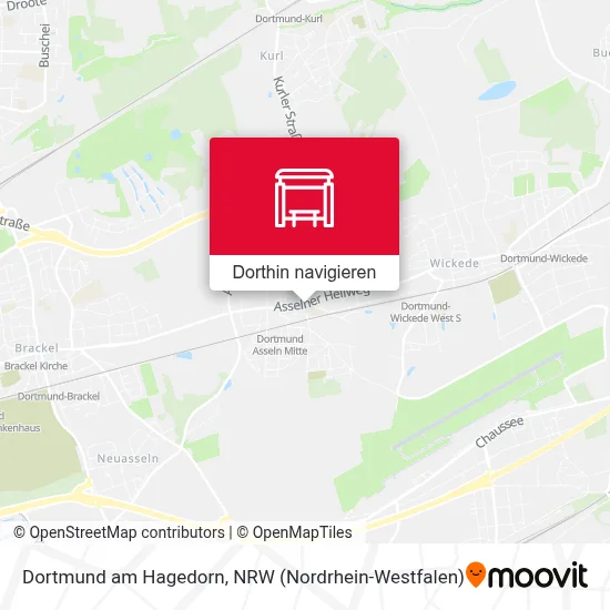 Dortmund am Hagedorn Karte