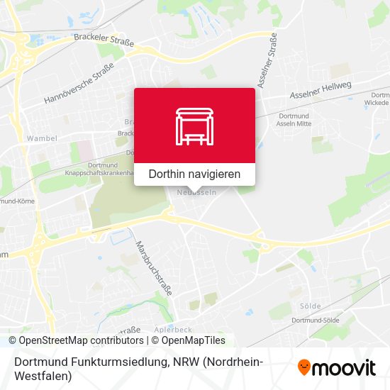 Dortmund Funkturmsiedlung Karte