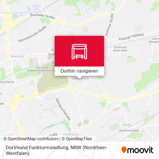 Dortmund Funkturmsiedlung Karte