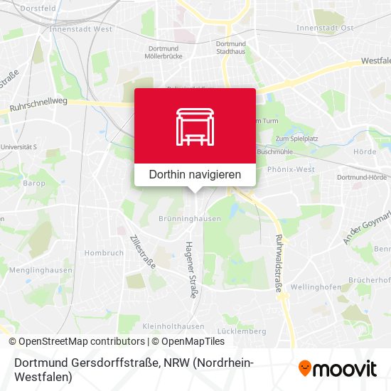 Dortmund Gersdorffstraße Karte