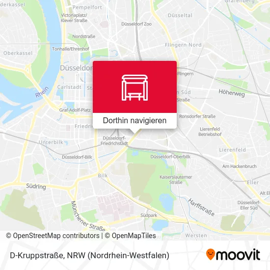 D-Kruppstraße Karte