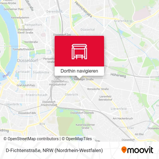 D-Fichtenstraße Karte