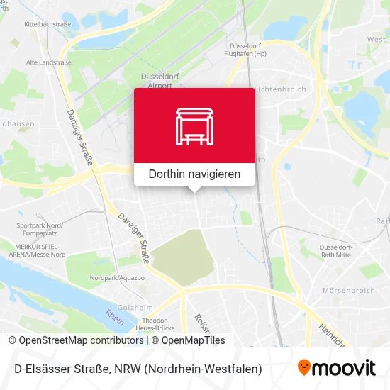 D-Elsässer Straße Karte