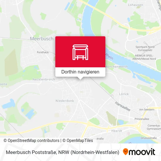 Meerbusch Poststraße Karte