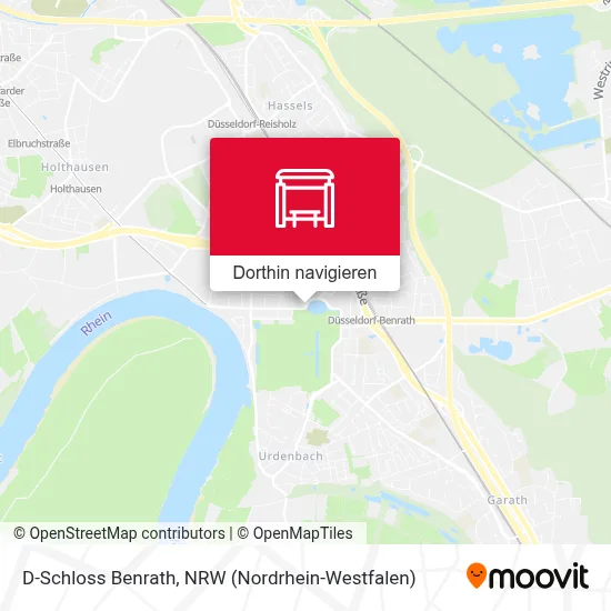 D-Schloss Benrath Karte