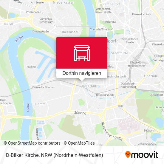 D-Bilker Kirche Karte