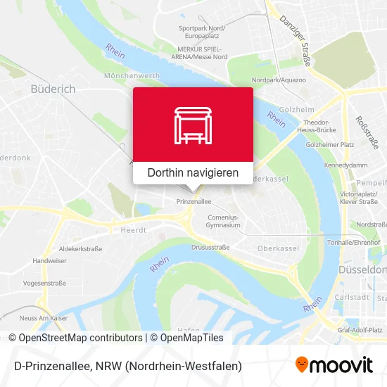 D-Prinzenallee Karte