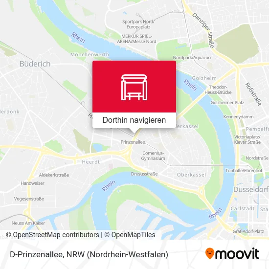 D-Prinzenallee Karte