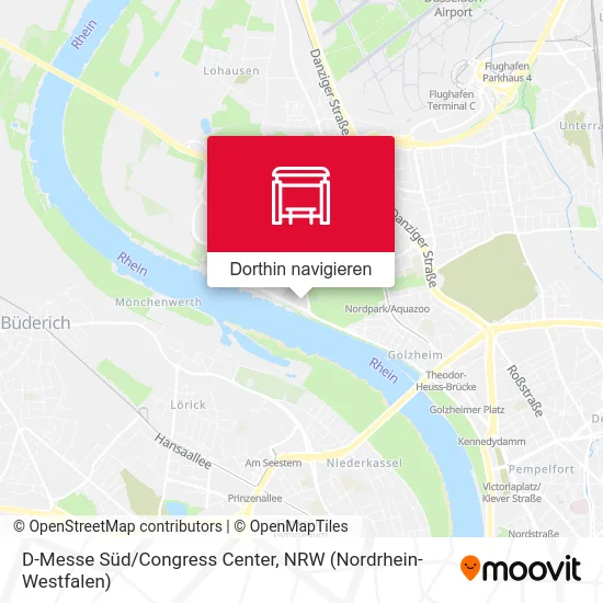 D-Messe Süd/Congress Center Karte